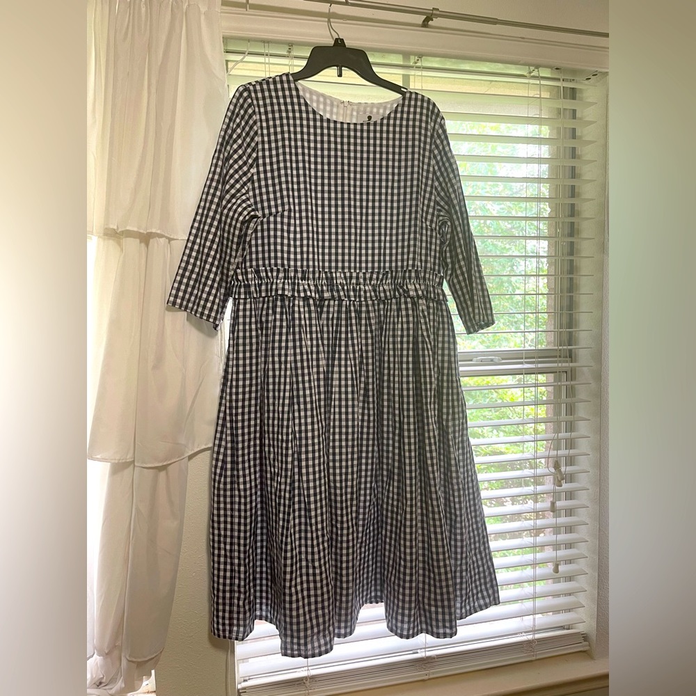 Gingham patterned dress